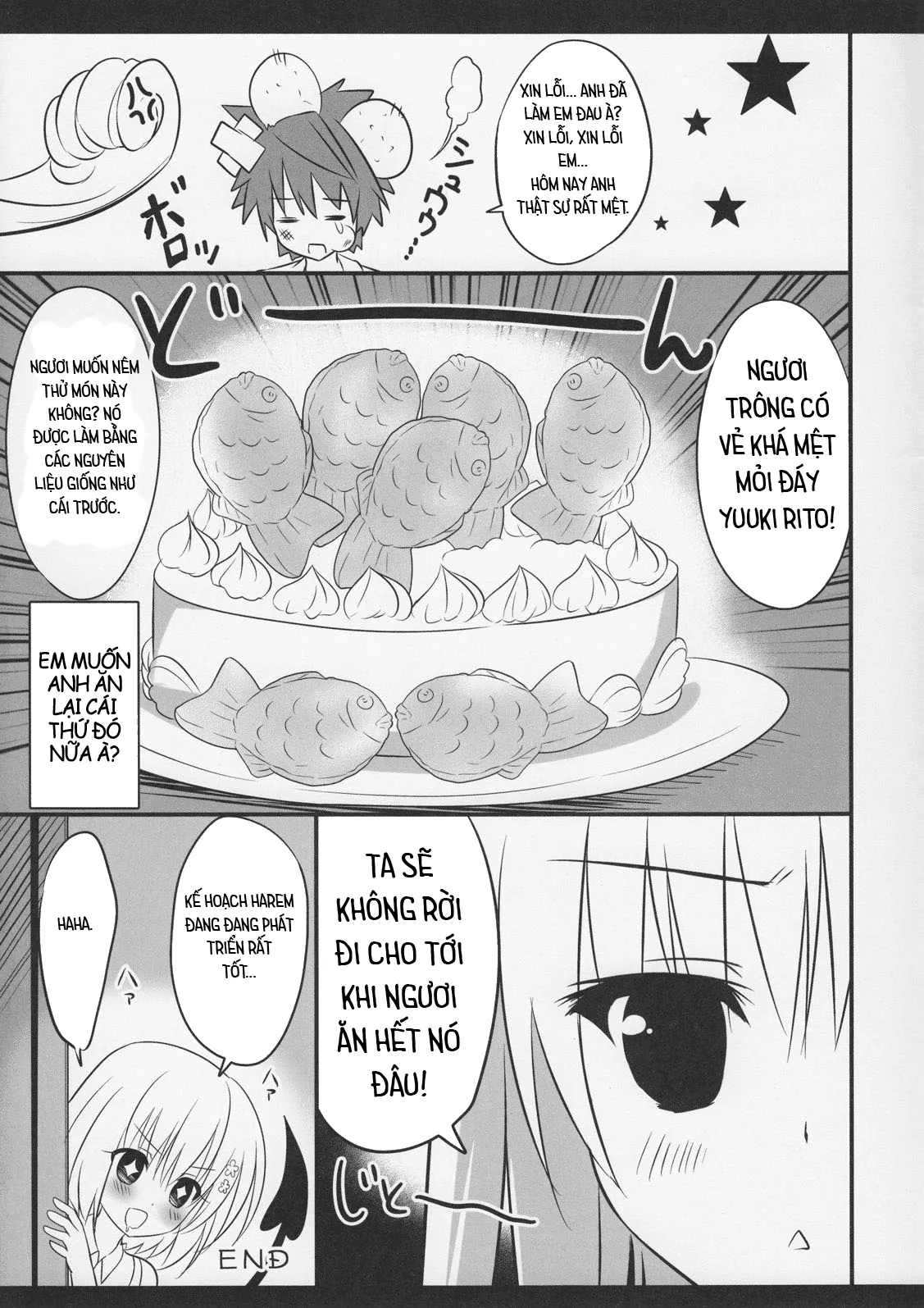HentaiVN.net - Ảnh 15 - Taiyaki Yorimo Suki na Hito (To Love-Ru) - Chap 1