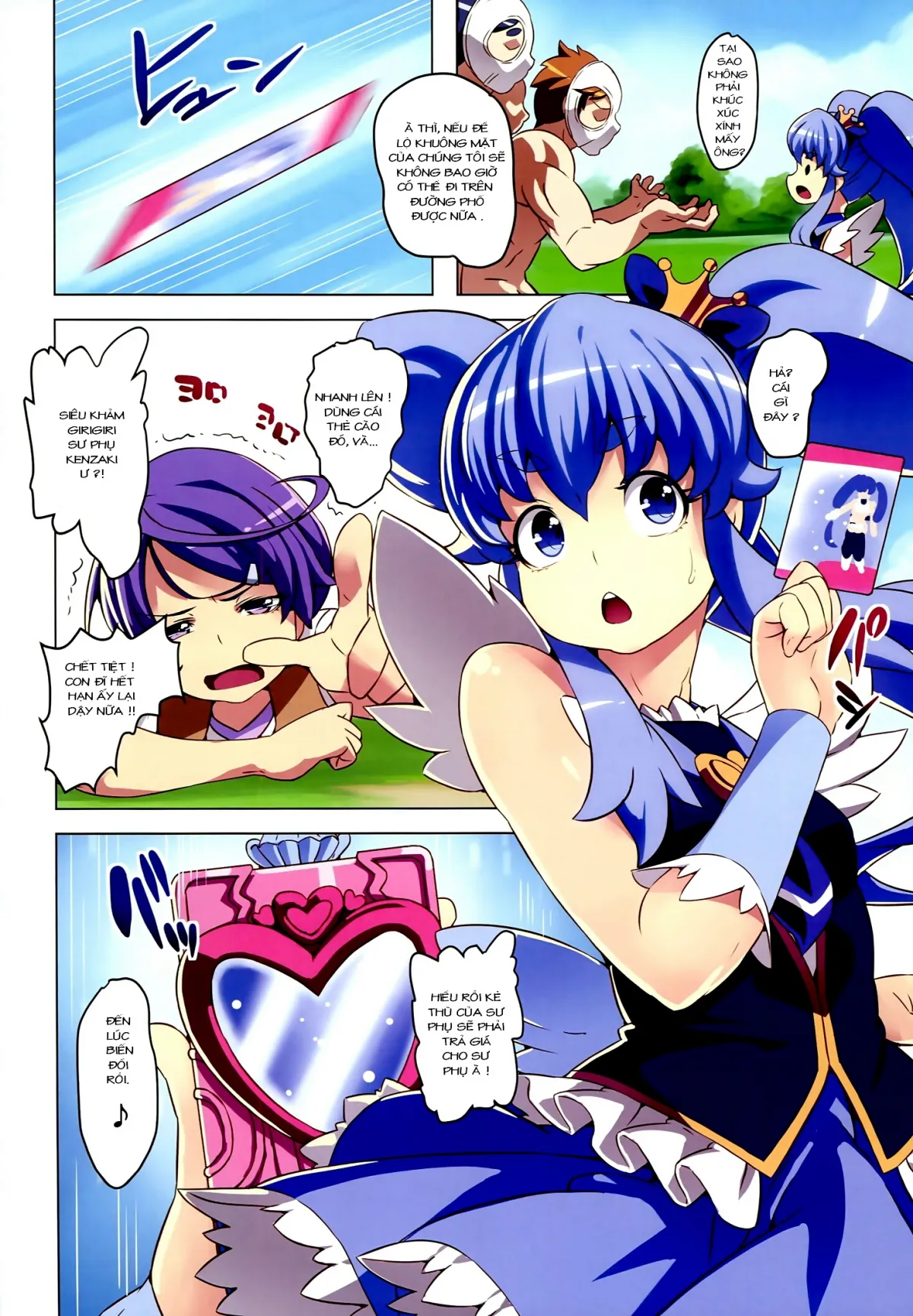 HentaiVN.net - Ảnh 5 - Kinkyuu!! Tenkuu ni Mau Aoki Joou wo Kare! (Happiness Charge Precure!) - Chap 1