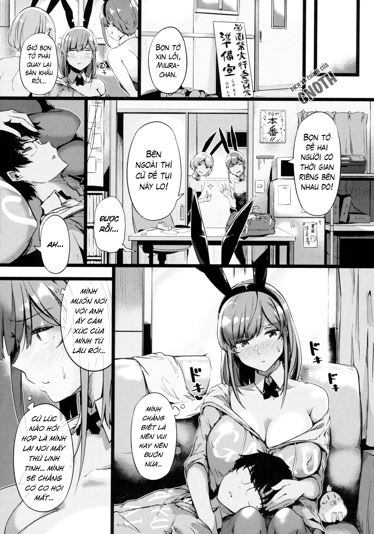 HentaiVN.net - Ảnh 8 - Koisuru Usagi wa Abare Chichi - Chap 1