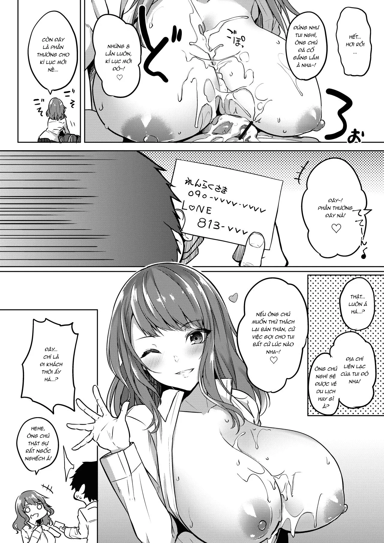 HentaiVN.net - Ảnh 8 - Bị Sayu lừa đi khách cực cay cú [Renzoku Kyousha Challenge] - Chap 1
