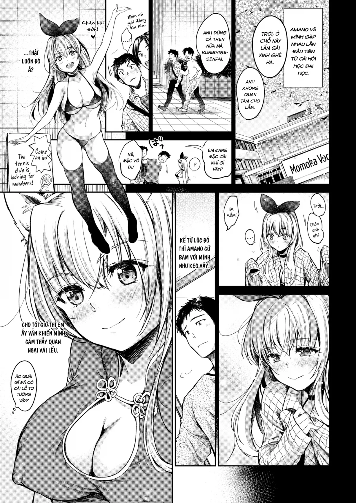 HentaiVN.net - Ảnh 4 - Amano-Chan Không Thể Thành Thật! [Amano-chan Can't Be Honest With Herself] - Chap 1