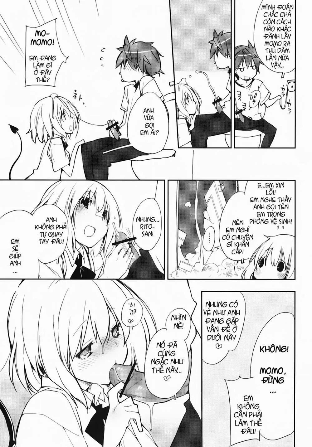 HentaiVN.net - Ảnh 8 - Momo No Tennensui (To Love-Ru) - Chap 1