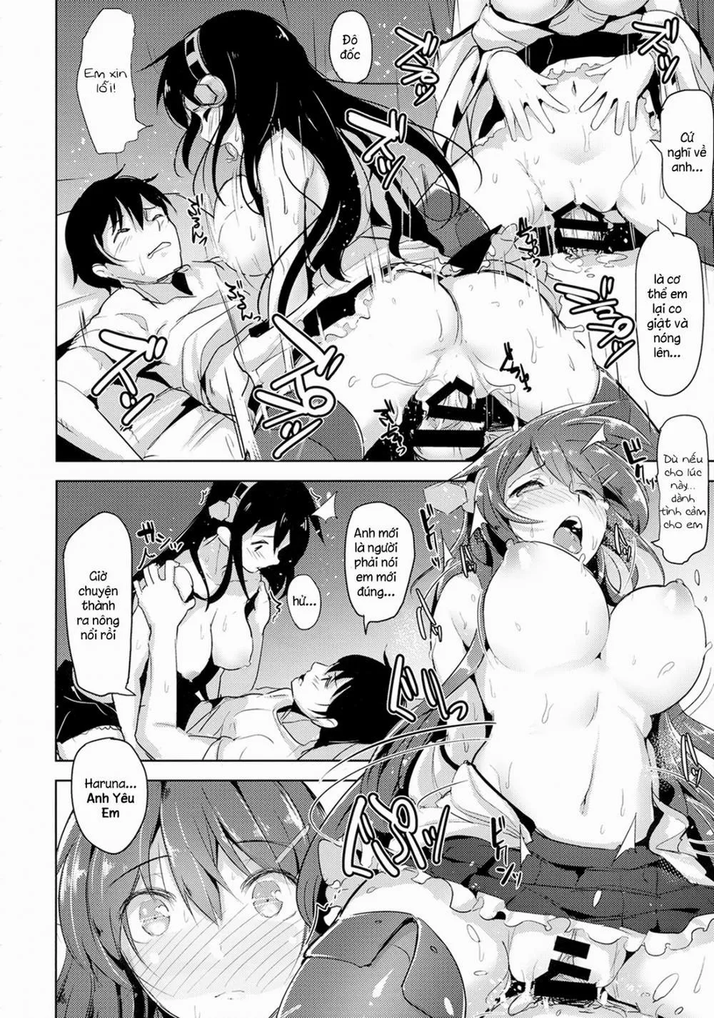 HentaiVN.net - Ảnh 19 - Loli Haruna Ga Teitoku No Seieki De Moto Ni Modoru Hon (KanColle) - Chap 1