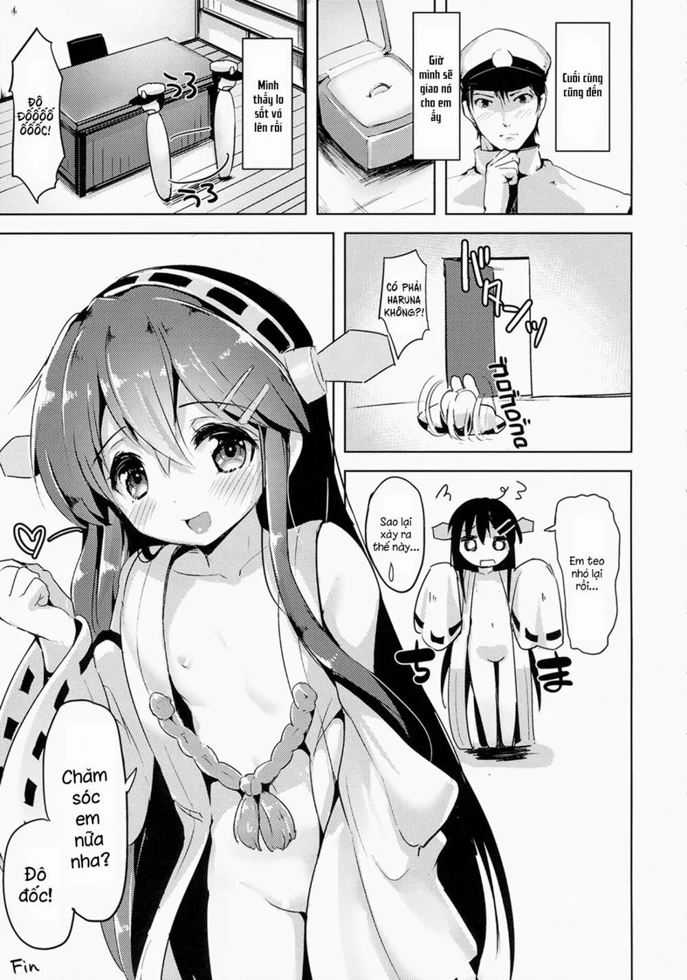 HentaiVN.net - Ảnh 24 - Loli Haruna Ga Teitoku No Seieki De Moto Ni Modoru Hon (KanColle) - Chap 1
