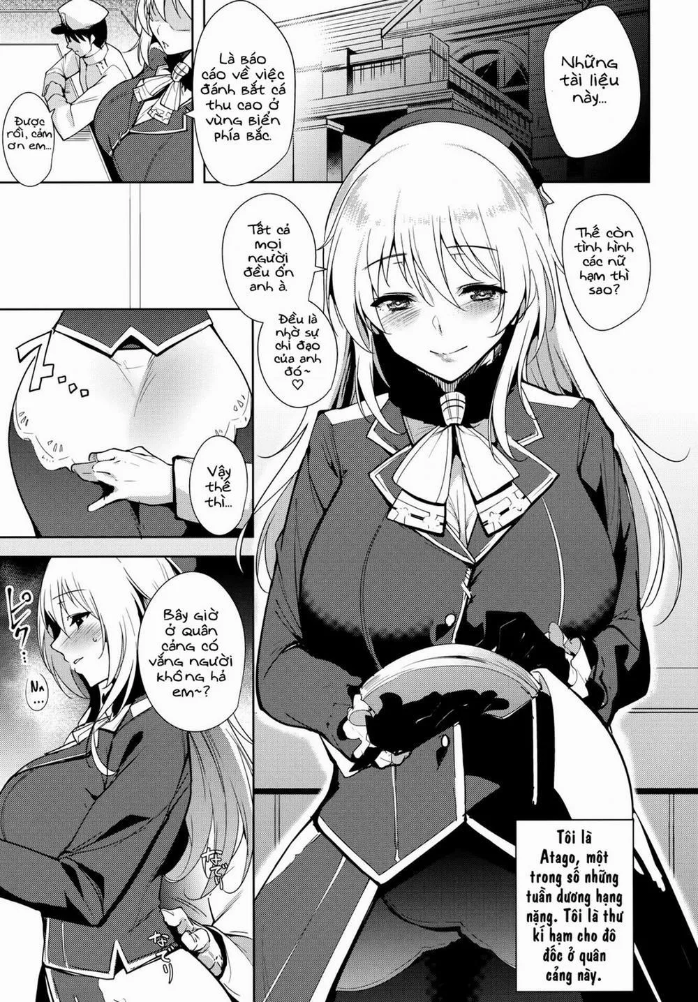 HentaiVN.net - Ảnh 4 - Atago at Work (Kantai Collection) - Chap 1