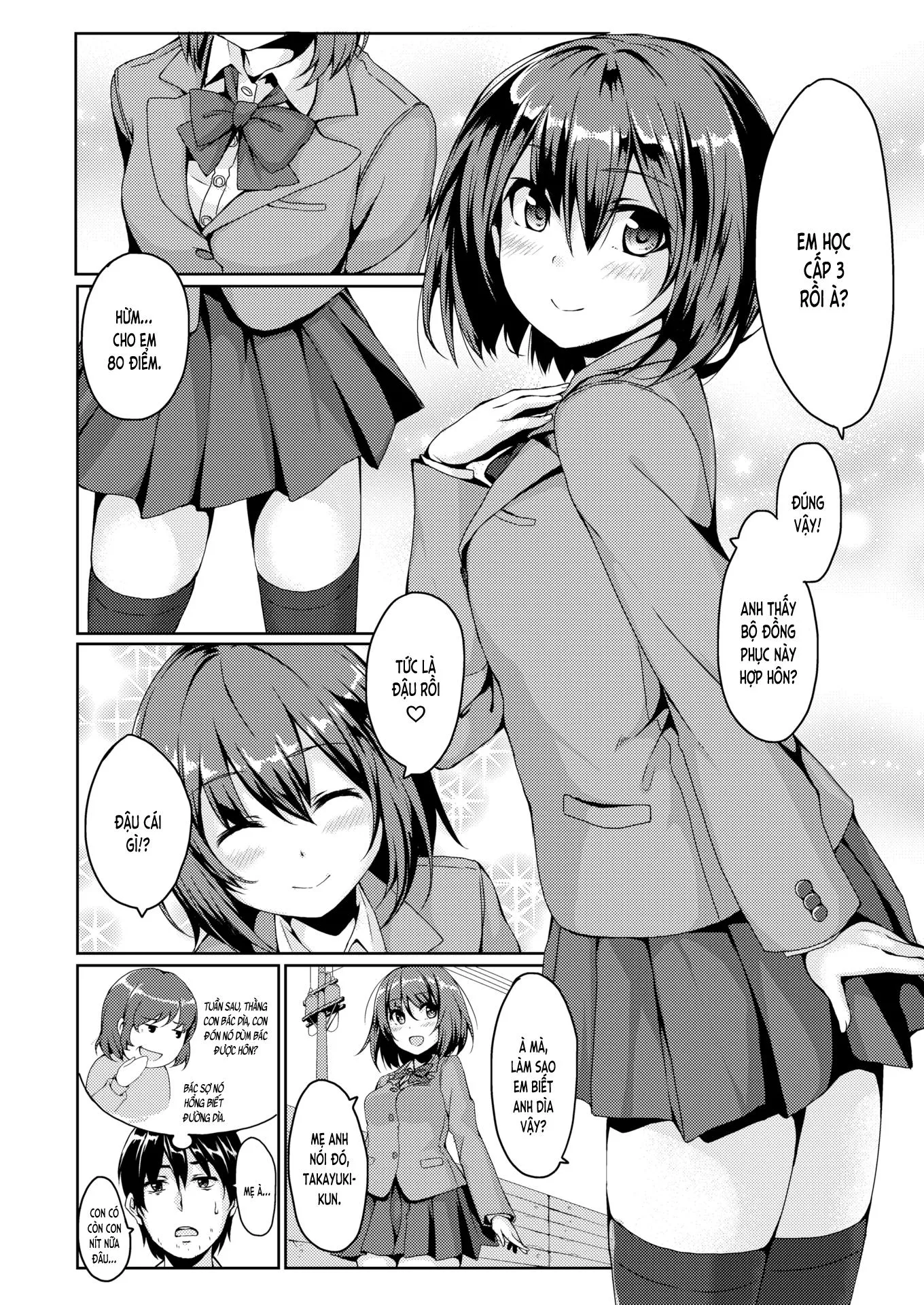 HentaiVN.net - Ảnh 3 - Vui lên❤ Bạn nối khố [CheerUp❤おさななじみ; Cheer Up Childhood Friend] - Chap 1