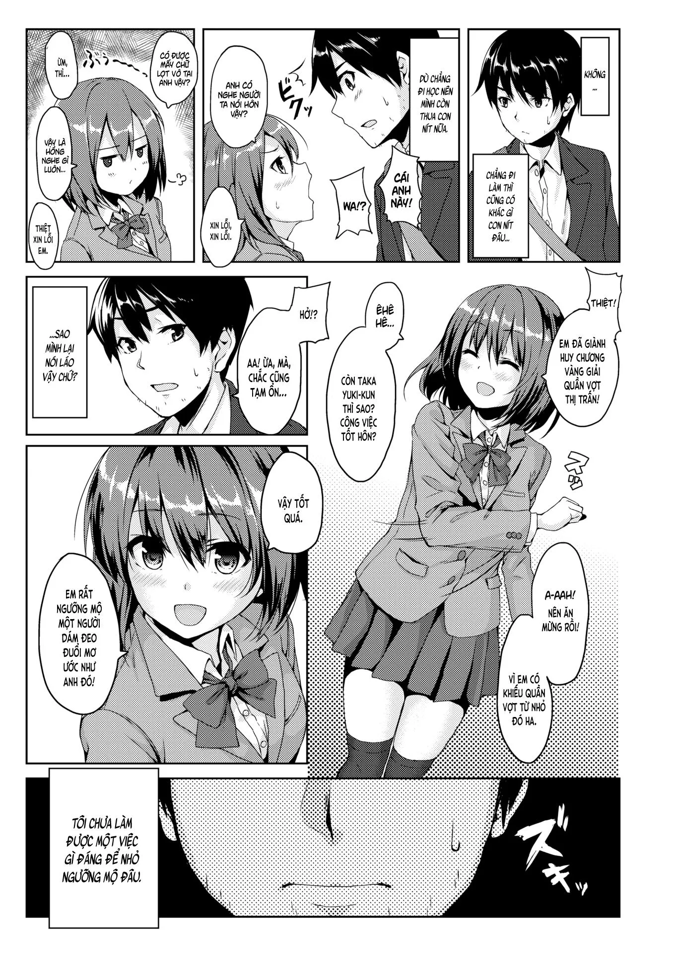 HentaiVN.net - Ảnh 4 - Vui lên❤ Bạn nối khố [CheerUp❤おさななじみ; Cheer Up Childhood Friend] - Chap 1