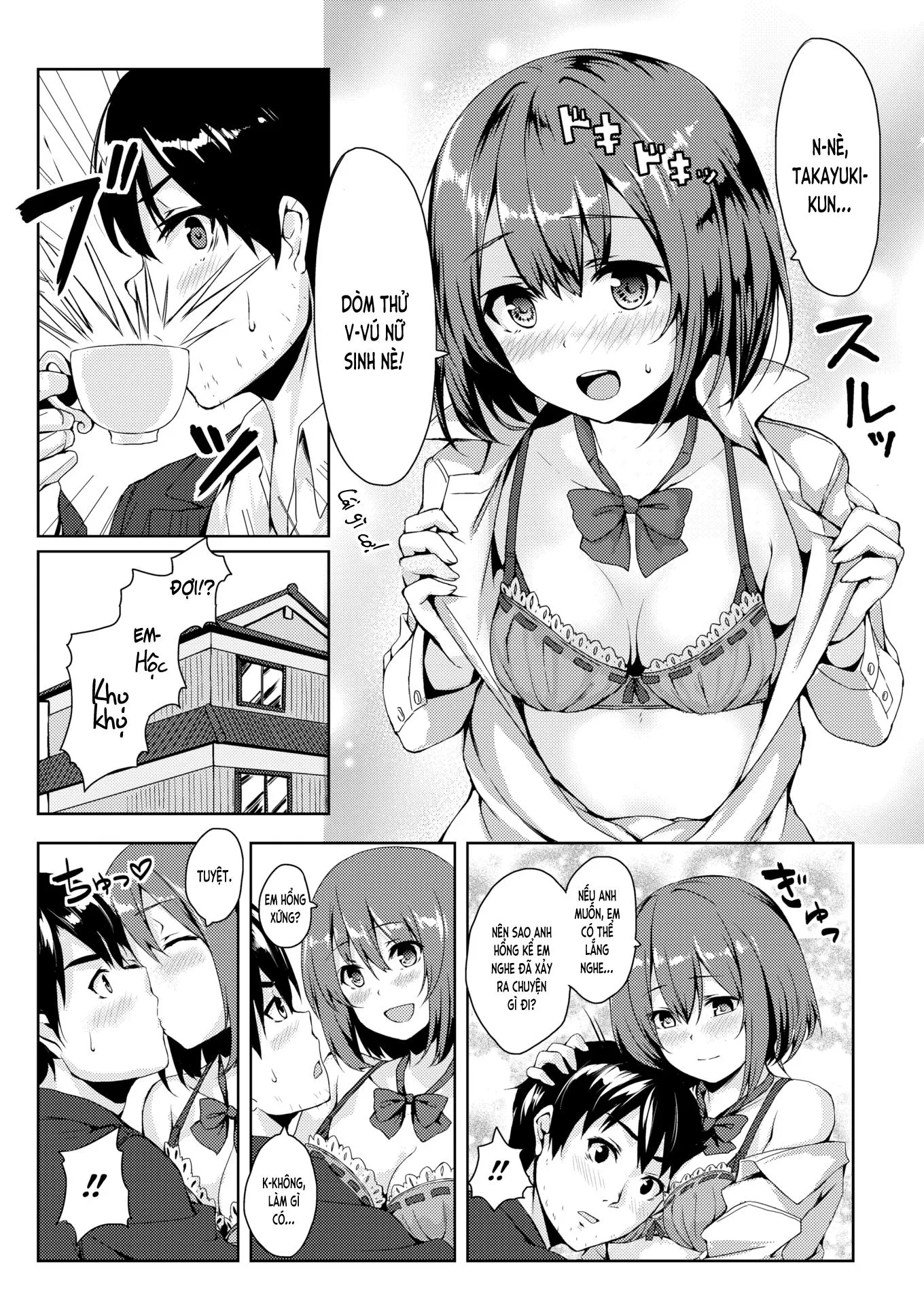 HentaiVN.net - Ảnh 6 - Vui lên❤ Bạn nối khố [CheerUp❤おさななじみ; Cheer Up Childhood Friend] - Chap 1