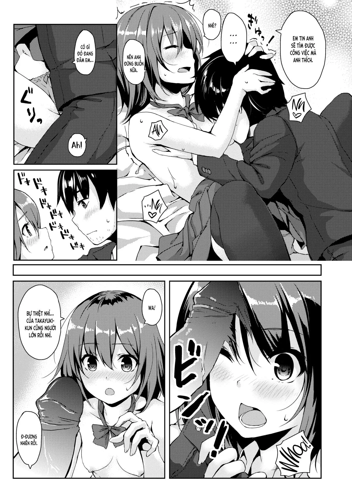 HentaiVN.net - Ảnh 8 - Vui lên❤ Bạn nối khố [CheerUp❤おさななじみ; Cheer Up Childhood Friend] - Chap 1