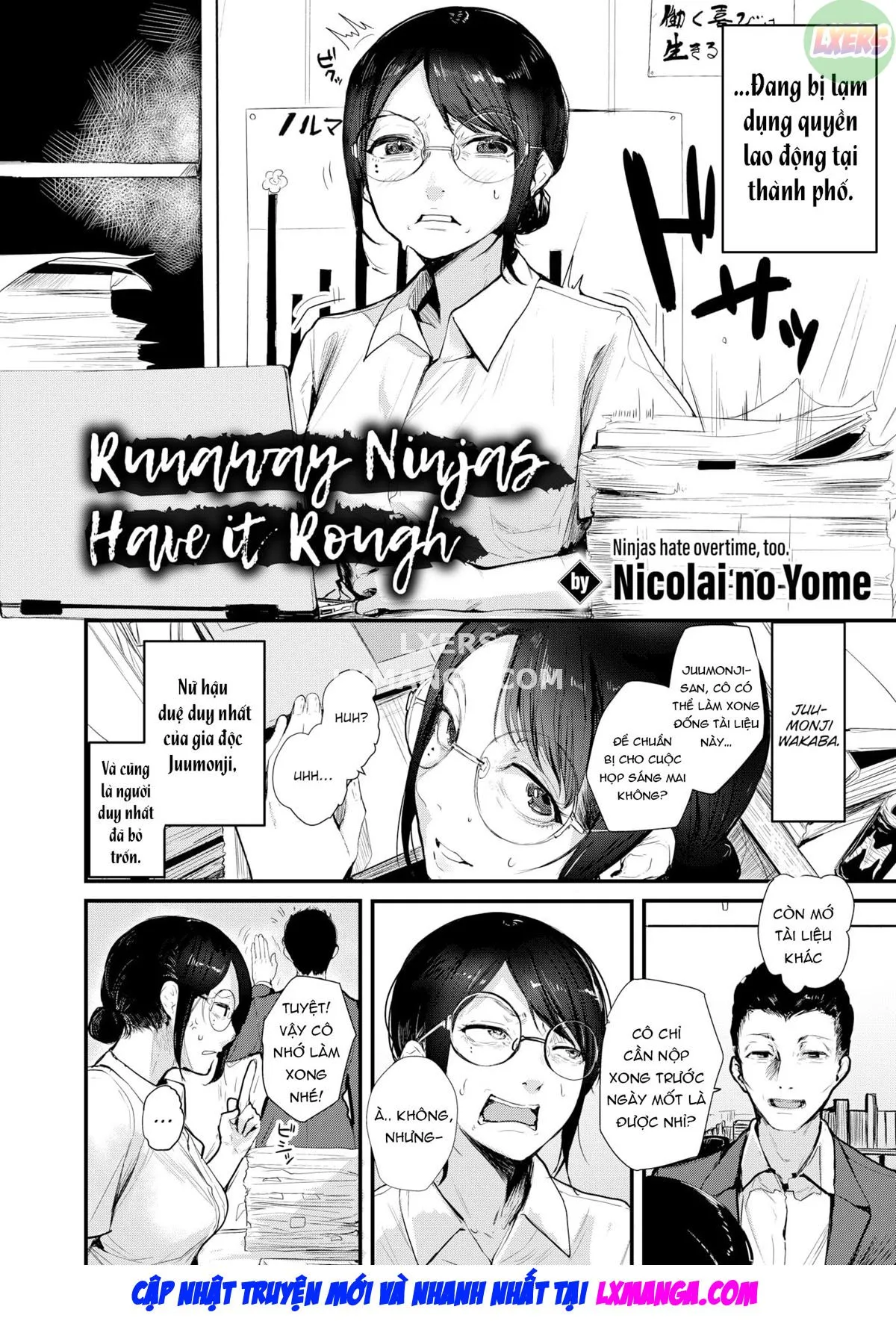 HentaiVN.net - Ảnh 3 - Nukenin, Sore wa Kurushi - Chap 1