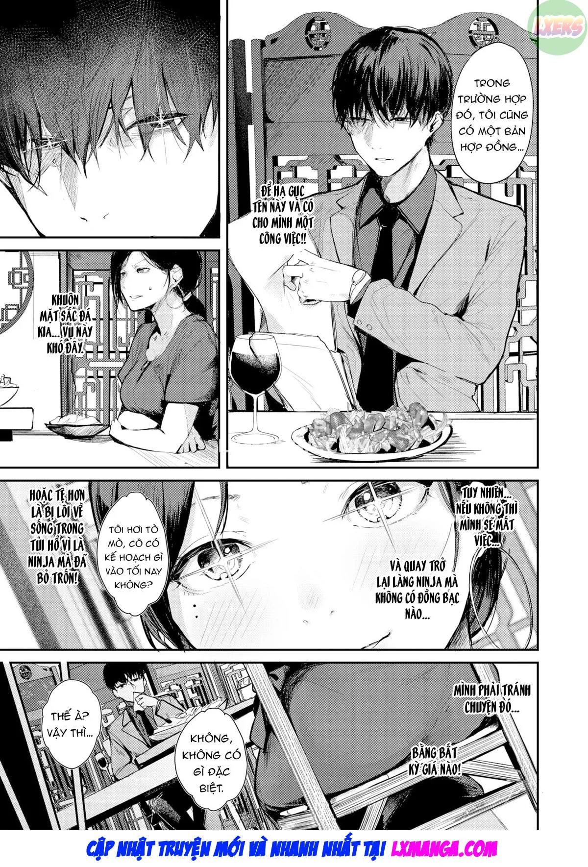 HentaiVN.net - Ảnh 8 - Nukenin, Sore wa Kurushi - Chap 1
