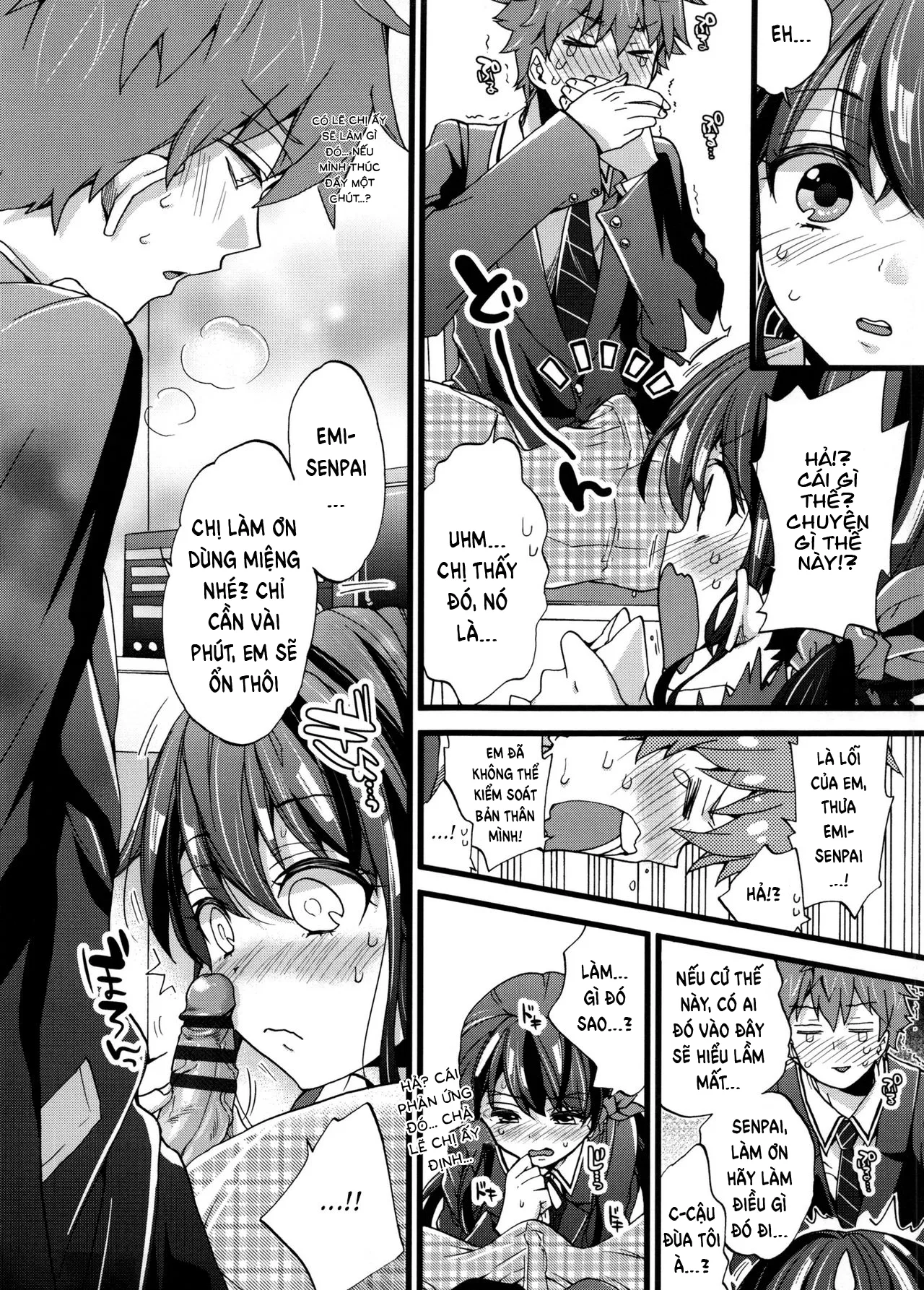 HentaiVN.net - Ảnh 8 - Chúng Tôi Rất Yên Tĩnh Ở Trên Đấy [We’re On Air So Be Quiet; Honbanchuu wa Oshizuka ni!] - Chap 1