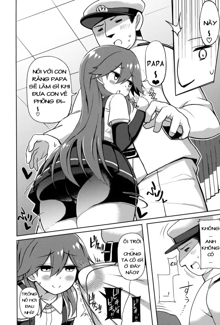 HentaiVN.net - Ảnh 5 - Em Arashio láu cá (Kantai Collection -KanColle-) [Little Girl Sweet Trap! - Kantai Collection] - Chap 1