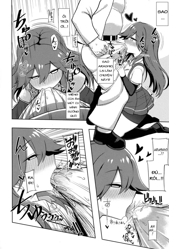 HentaiVN.net - Ảnh 7 - Em Arashio láu cá (Kantai Collection -KanColle-) [Little Girl Sweet Trap! - Kantai Collection] - Chap 1