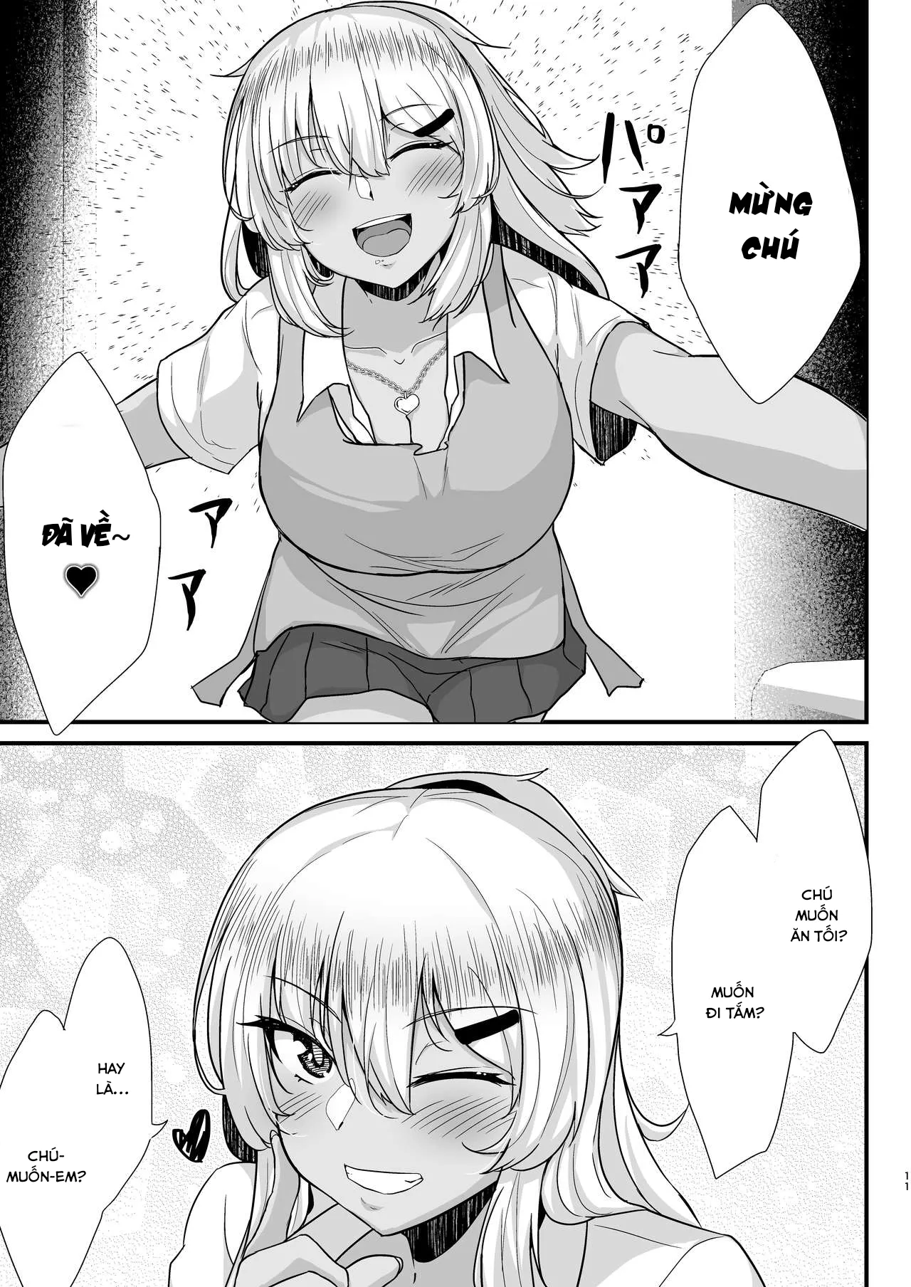 HentaiVN.net - Ảnh 10 - Kuro Gal JK o Tasuketara Doutei o Ubawarete Kayoizuma ni Natta Hanashi - Chap 1