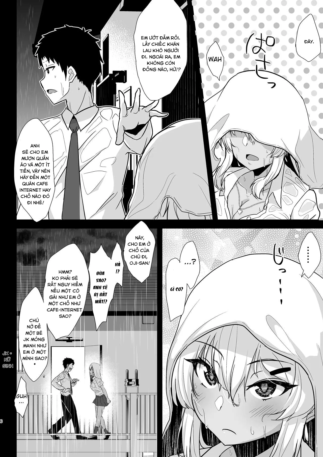 HentaiVN.net - Ảnh 5 - Kuro Gal JK o Tasuketara Doutei o Ubawarete Kayoizuma ni Natta Hanashi - Chap 1