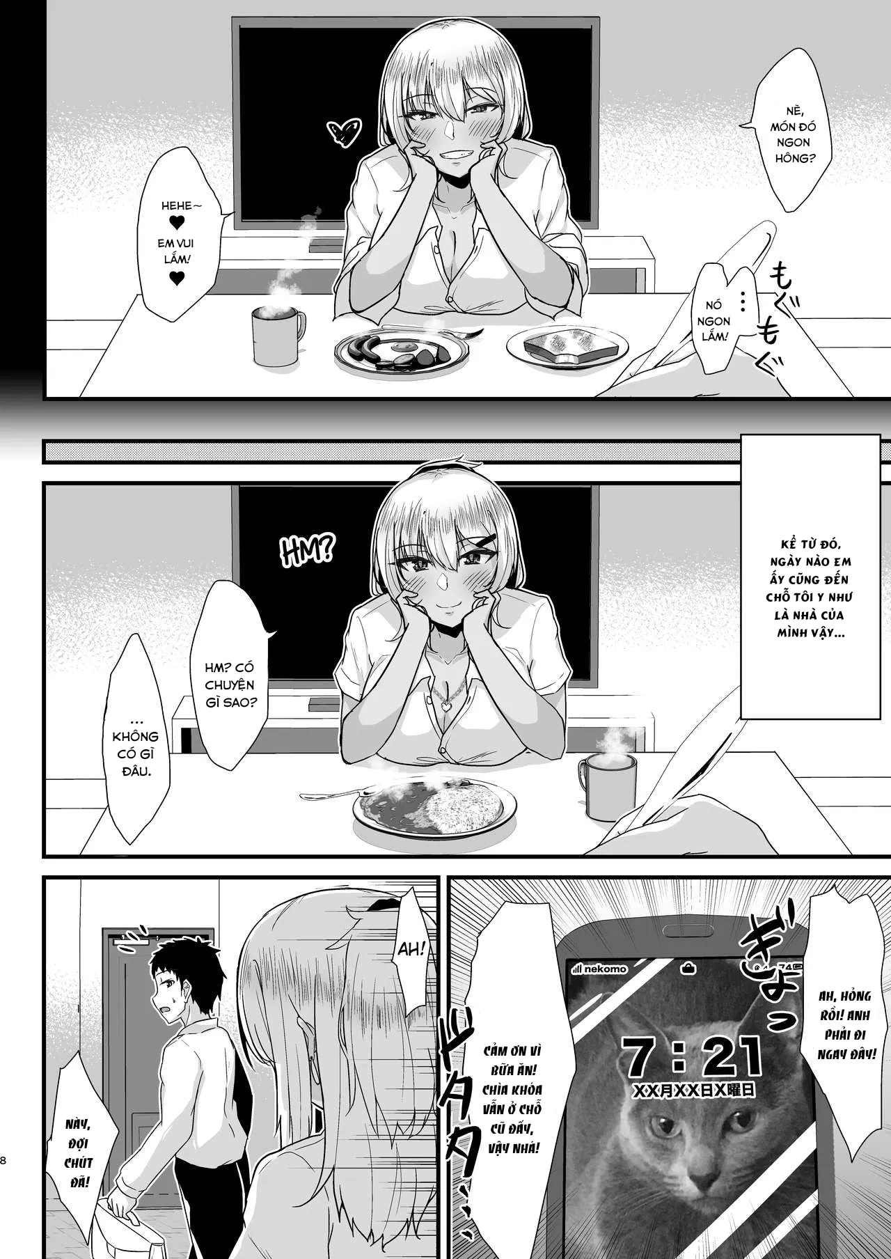HentaiVN.net - Ảnh 7 - Kuro Gal JK o Tasuketara Doutei o Ubawarete Kayoizuma ni Natta Hanashi - Chap 1