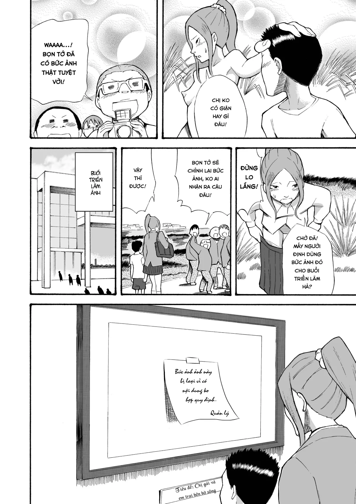 HentaiVN.net - Ảnh 26 - Kawara de Roshutsu Satsuei [Riverbed Exhibitionism Photography] - Chap 1