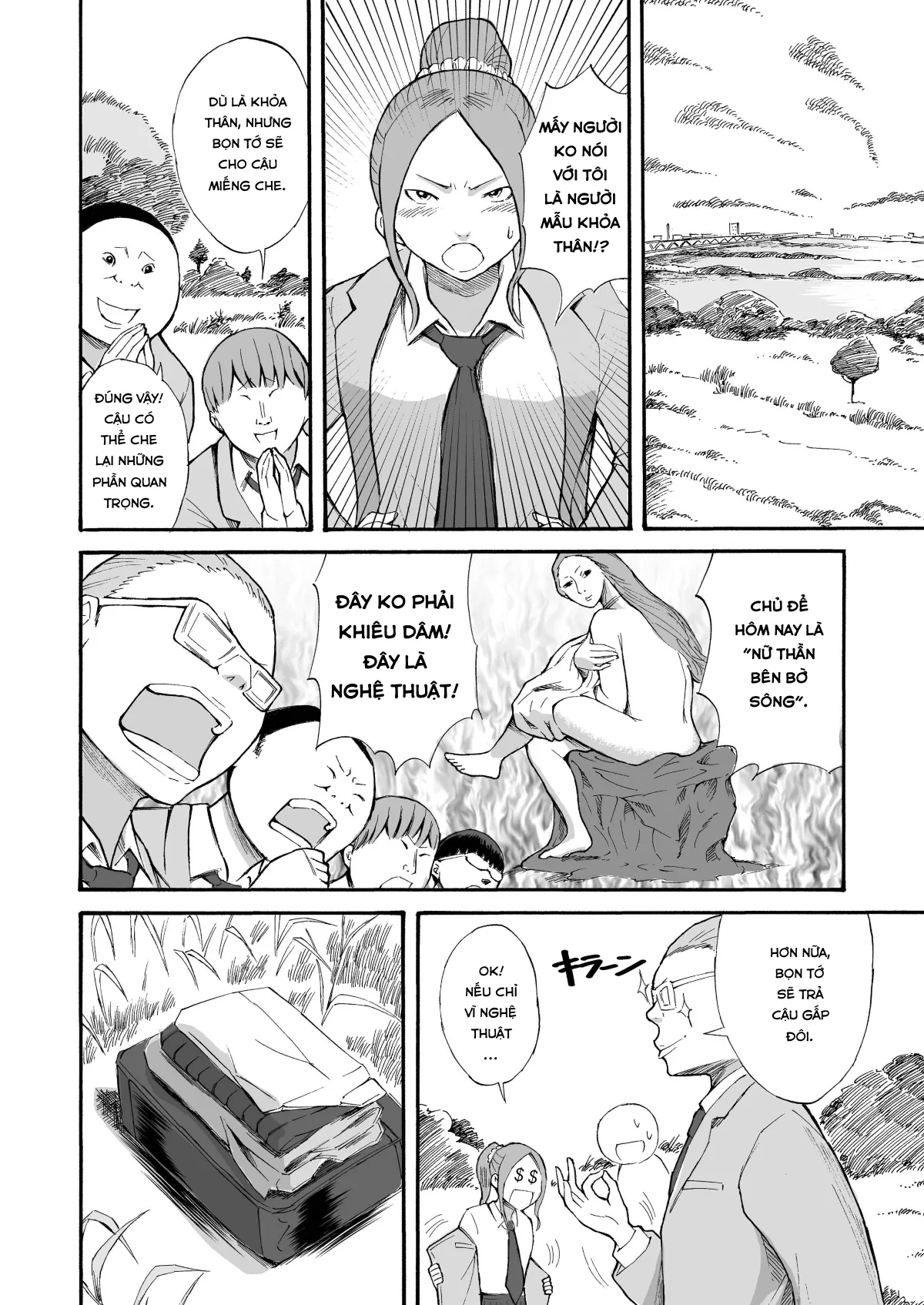HentaiVN.net - Ảnh 4 - Kawara de Roshutsu Satsuei [Riverbed Exhibitionism Photography] - Chap 1