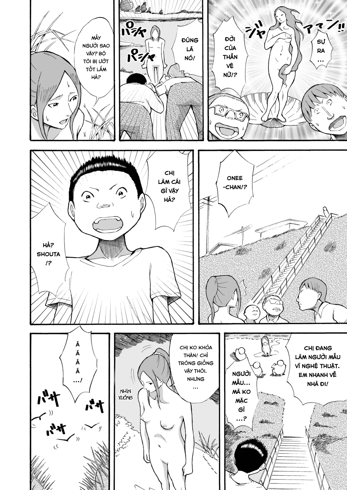 HentaiVN.net - Ảnh 8 - Kawara de Roshutsu Satsuei [Riverbed Exhibitionism Photography] - Chap 1