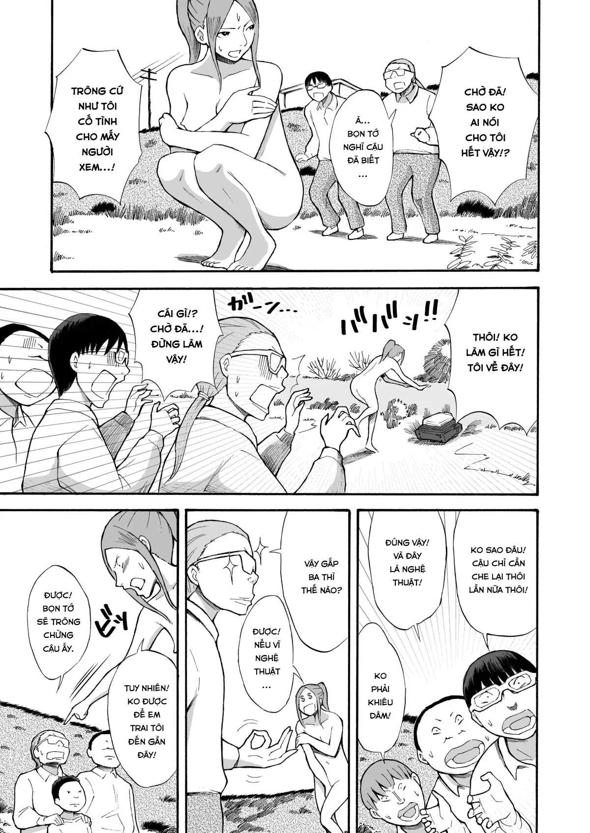 HentaiVN.net - Ảnh 9 - Kawara de Roshutsu Satsuei [Riverbed Exhibitionism Photography] - Chap 1
