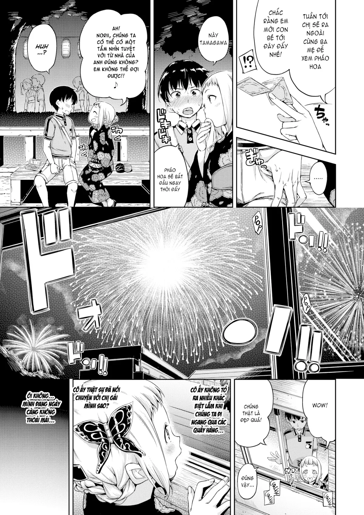HentaiVN.net - Ảnh 4 - The Flower Blooms Tonight [Comic Kairakuten 2015-09] - Chap 1