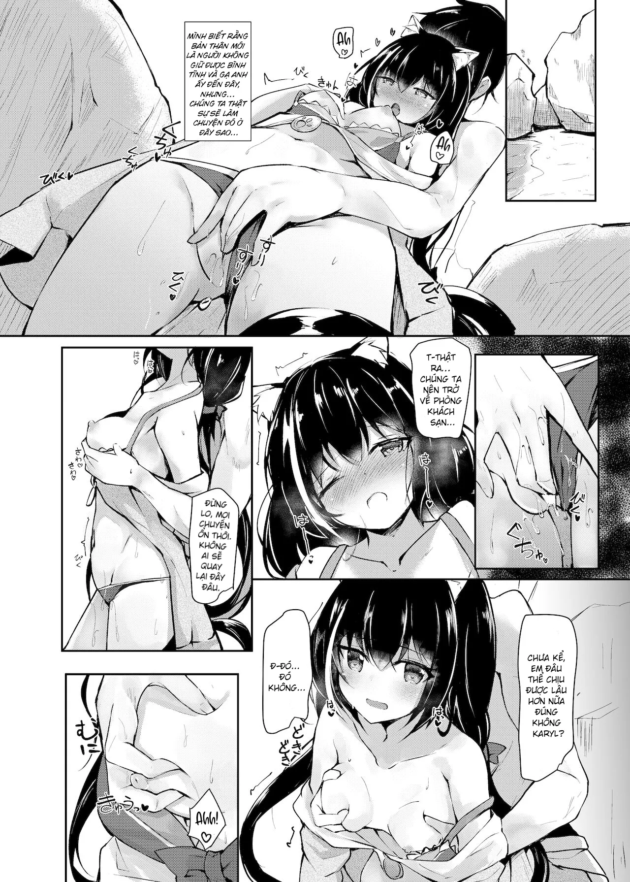 HentaiVN.net - Ảnh 6 - Deredere Kyaru-chan to Mizugi de Ecchi - Chap 1