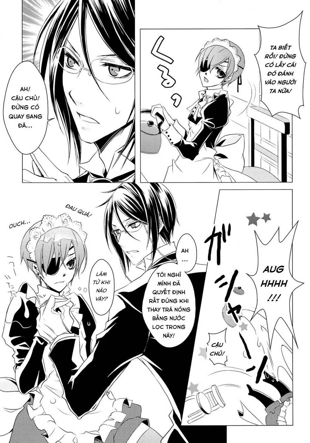HentaiVN.net - Ảnh 10 - Shiyoiunin to Inu (Kuroshitsuji) [Employee and Dog] - Chap 1