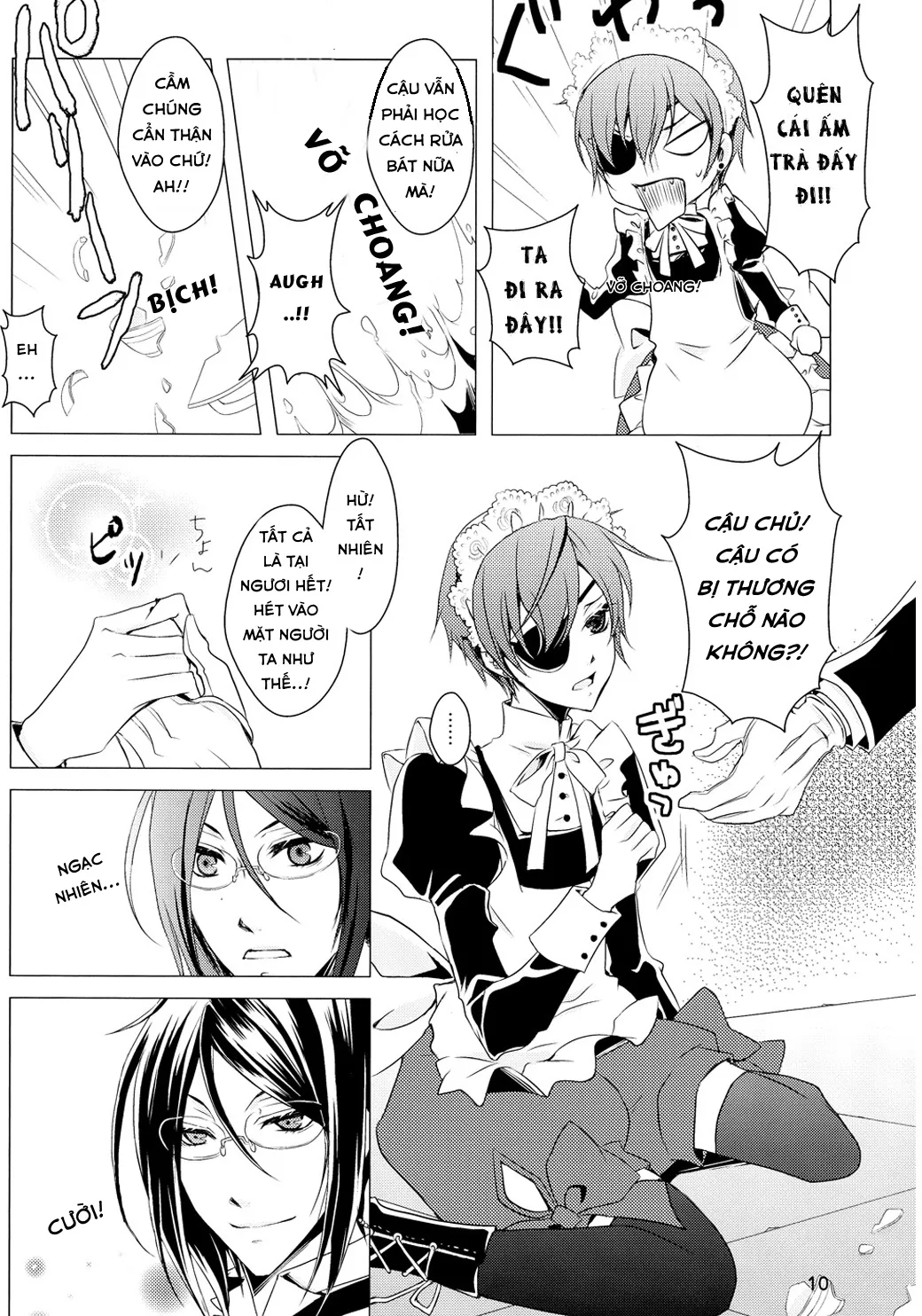 HentaiVN.net - Ảnh 11 - Shiyoiunin to Inu (Kuroshitsuji) [Employee and Dog] - Chap 1