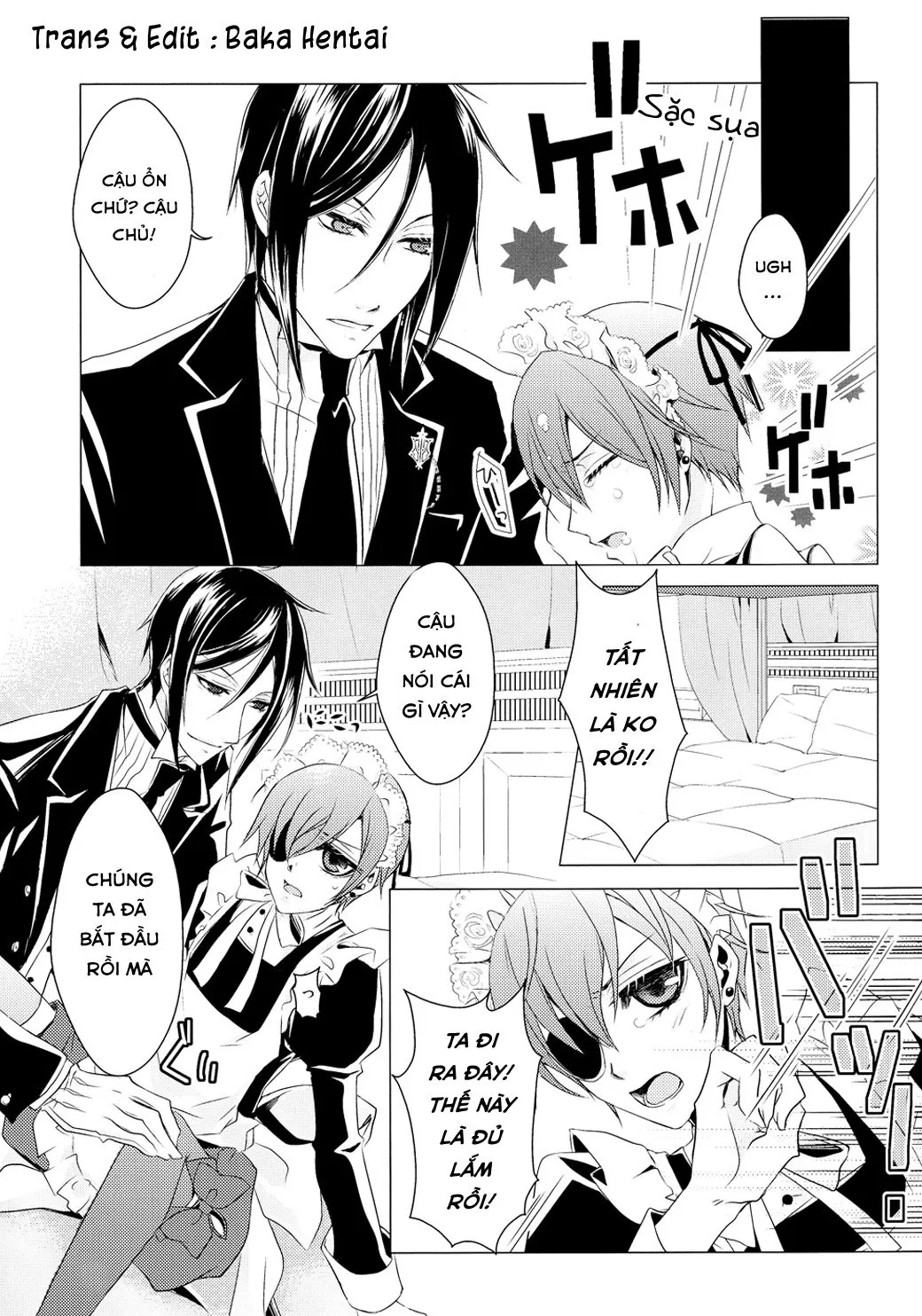 HentaiVN.net - Ảnh 16 - Shiyoiunin to Inu (Kuroshitsuji) [Employee and Dog] - Chap 1