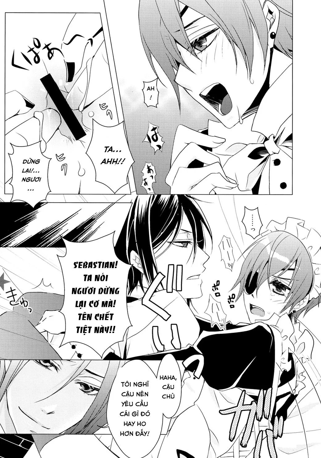 HentaiVN.net - Ảnh 19 - Shiyoiunin to Inu (Kuroshitsuji) [Employee and Dog] - Chap 1