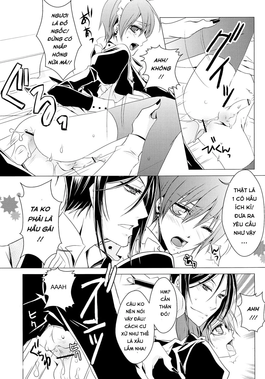 HentaiVN.net - Ảnh 22 - Shiyoiunin to Inu (Kuroshitsuji) [Employee and Dog] - Chap 1