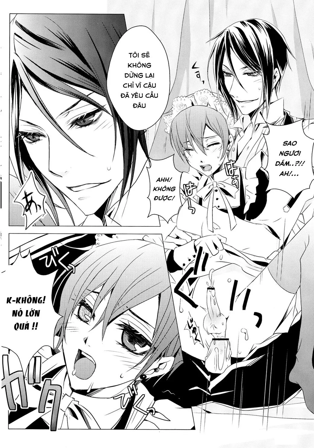 HentaiVN.net - Ảnh 23 - Shiyoiunin to Inu (Kuroshitsuji) [Employee and Dog] - Chap 1