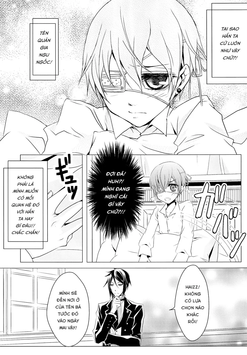 HentaiVN.net - Ảnh 26 - Shiyoiunin to Inu (Kuroshitsuji) [Employee and Dog] - Chap 1