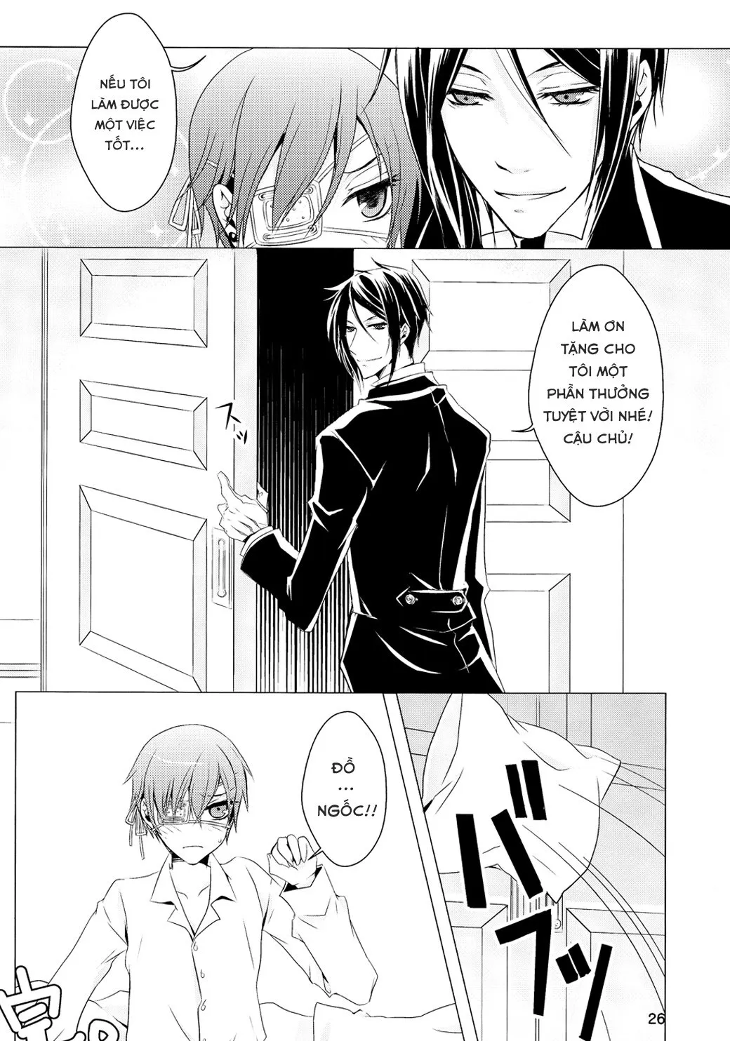 HentaiVN.net - Ảnh 27 - Shiyoiunin to Inu (Kuroshitsuji) [Employee and Dog] - Chap 1