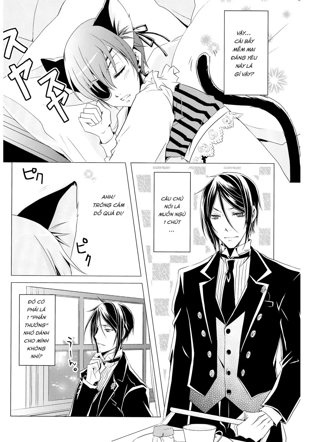 HentaiVN.net - Ảnh 29 - Shiyoiunin to Inu (Kuroshitsuji) [Employee and Dog] - Chap 1