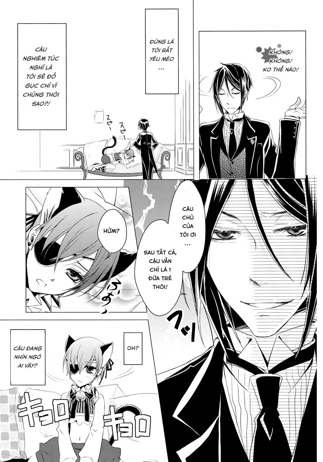 HentaiVN.net - Ảnh 30 - Shiyoiunin to Inu (Kuroshitsuji) [Employee and Dog] - Chap 1