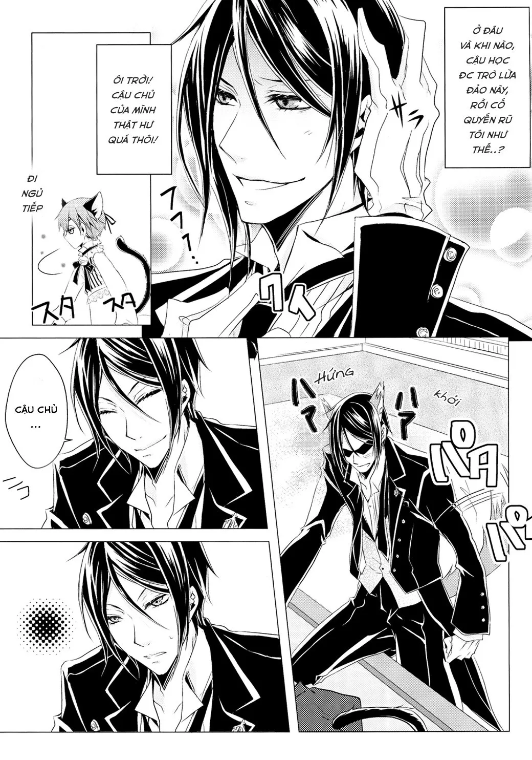 HentaiVN.net - Ảnh 32 - Shiyoiunin to Inu (Kuroshitsuji) [Employee and Dog] - Chap 1