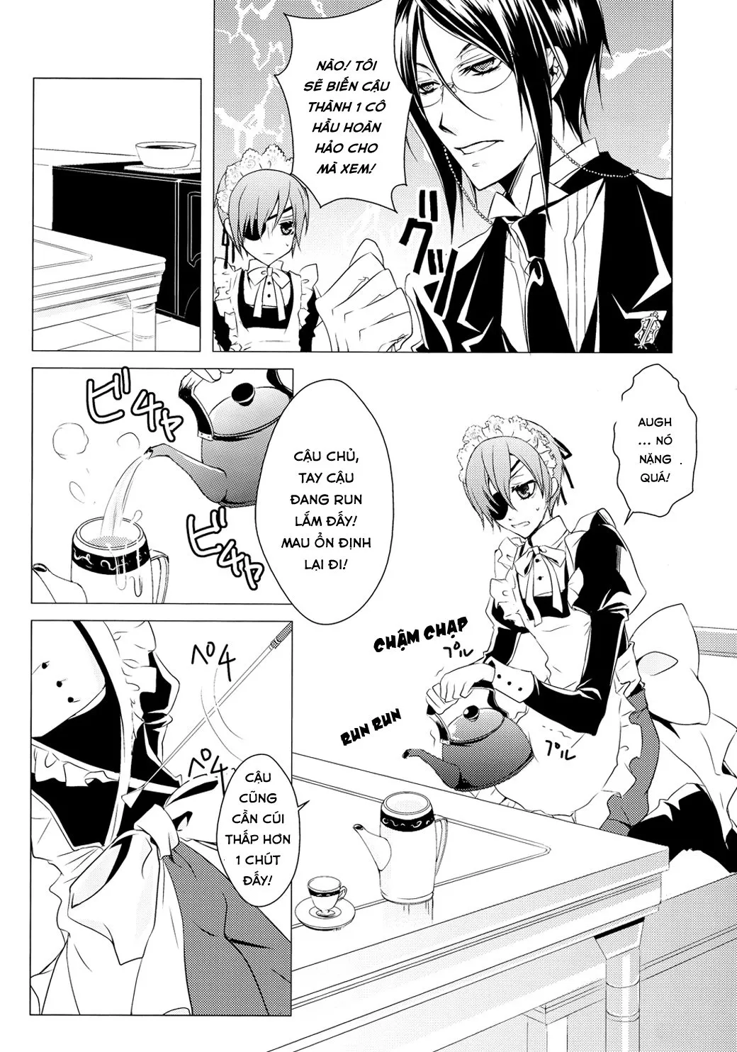 HentaiVN.net - Ảnh 9 - Shiyoiunin to Inu (Kuroshitsuji) [Employee and Dog] - Chap 1