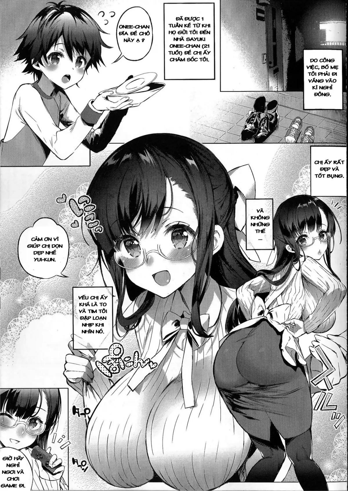 HentaiVN.net - Ảnh 5 - Sayuki Onee-san wa Gaman ga Dekinai - Chap 1