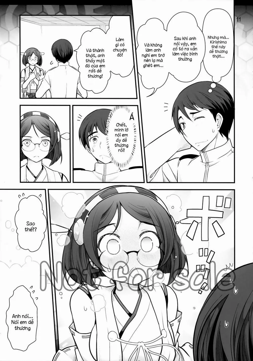 HentaiVN.net - Ảnh 12 - Kirishima Ni Kokuhaku Shitara Naze Ka Kirerare, Sonogo Mechakucha SEX Shita Hanashi (Kancolle) - Chap 1