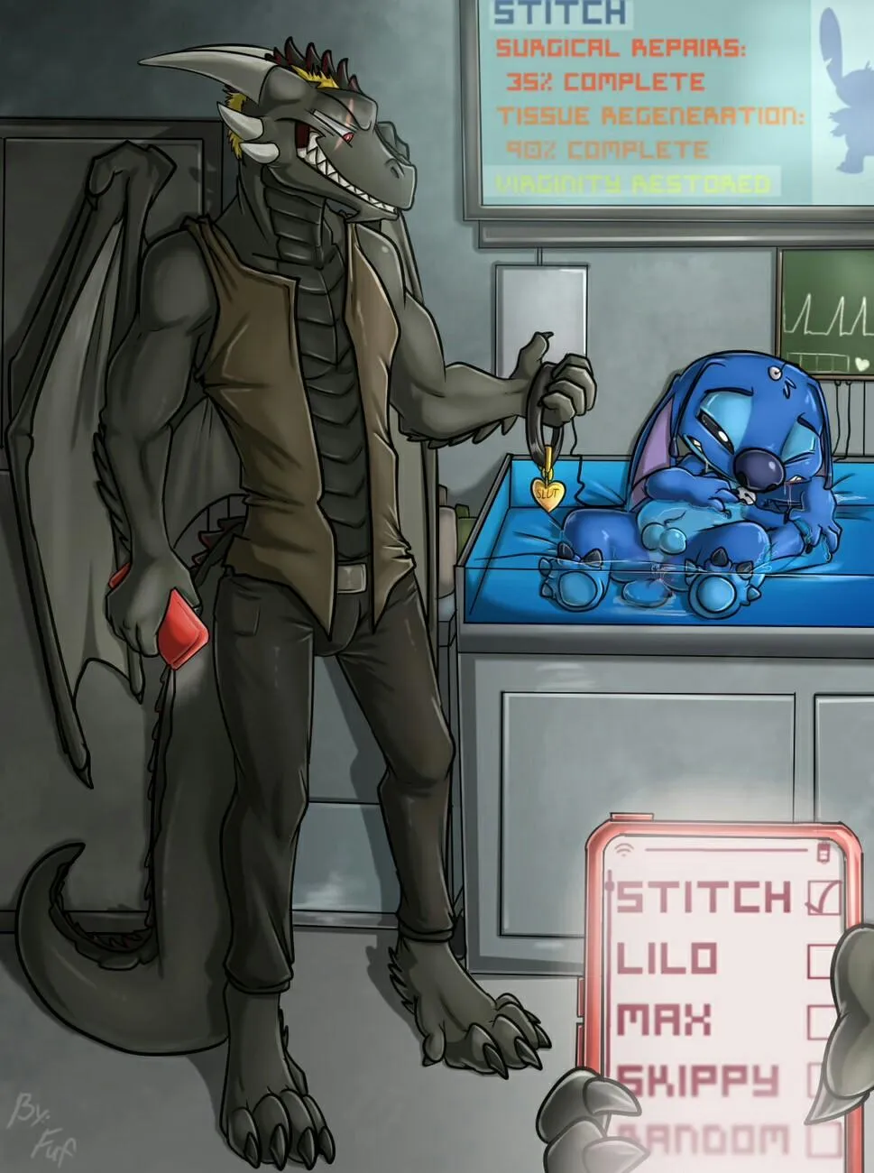 HentaiVN.net - Ảnh 10 - In The Claws Of The Intruder (Lilo & Stitch) - Chap 1