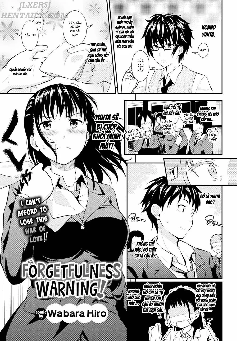 HentaiVN.net - Ảnh 4 - Forgetfulness Warning! [Comic Bavel 2018-06] - Chap 1