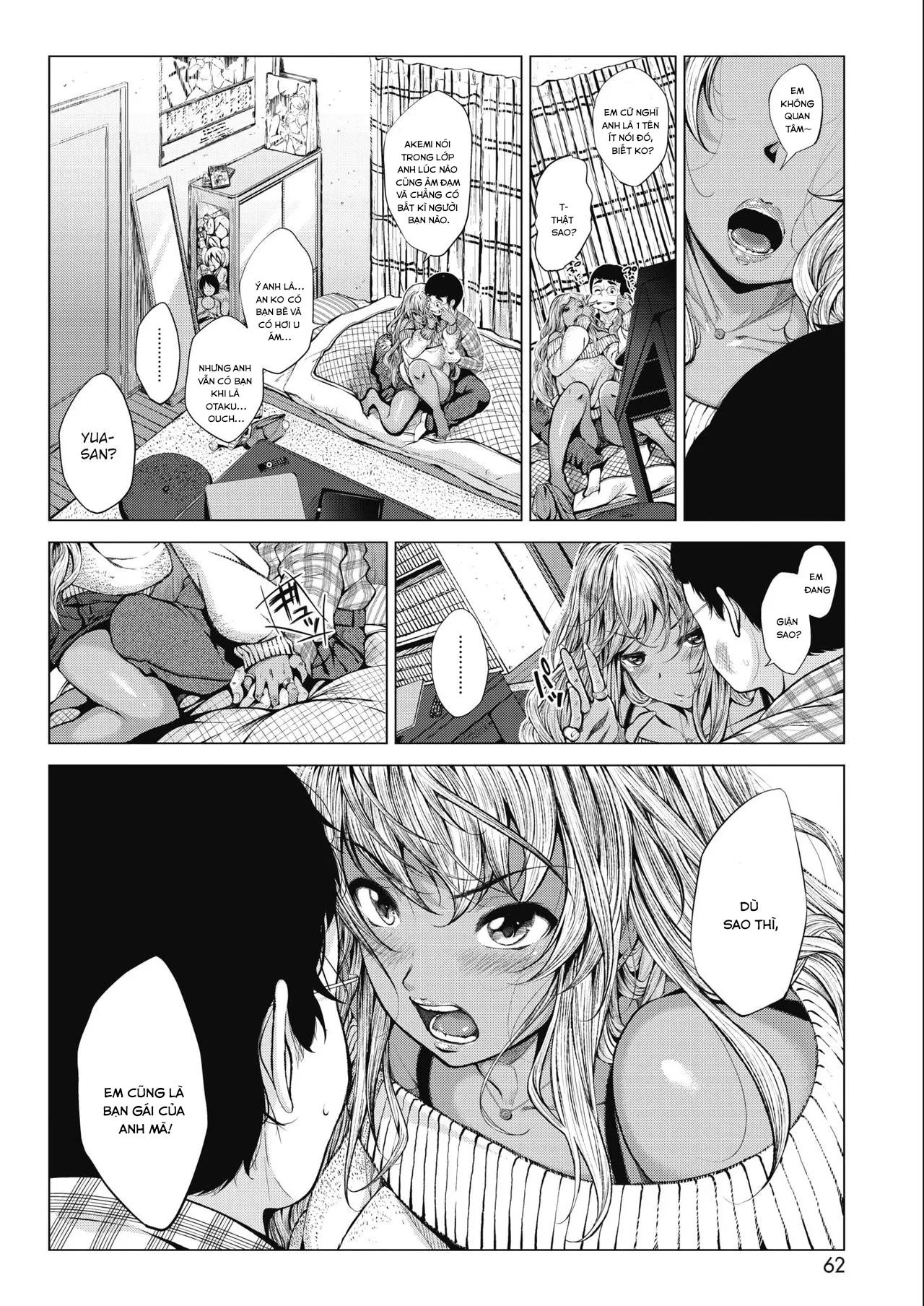 HentaiVN.net - Ảnh 3 - Sonogo no Kuro Gal-chan to Megane-kun - Chap 1