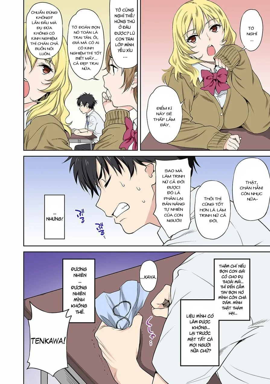 HentaiVN.net - Ảnh 9 - Cậu Muốn Làm Chuyện Ấy Với Tớ Không? [Sex no Yoshuu Shimasen ka?; ~Seikou no Jitsugi Shiken ga Douny; Sareta Shakai~; セックスの予習しませんか? ; 性交の実技試験が導入された社会～] - Chap 1