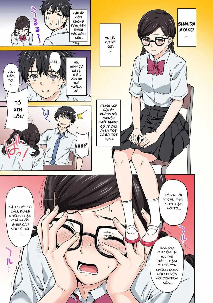 HentaiVN.net - Ảnh 12 - Cậu Muốn Làm Chuyện Ấy Với Tớ Không? [Sex no Yoshuu Shimasen ka?; ~Seikou no Jitsugi Shiken ga Douny; Sareta Shakai~; セックスの予習しませんか? ; 性交の実技試験が導入された社会～] - Chap 1