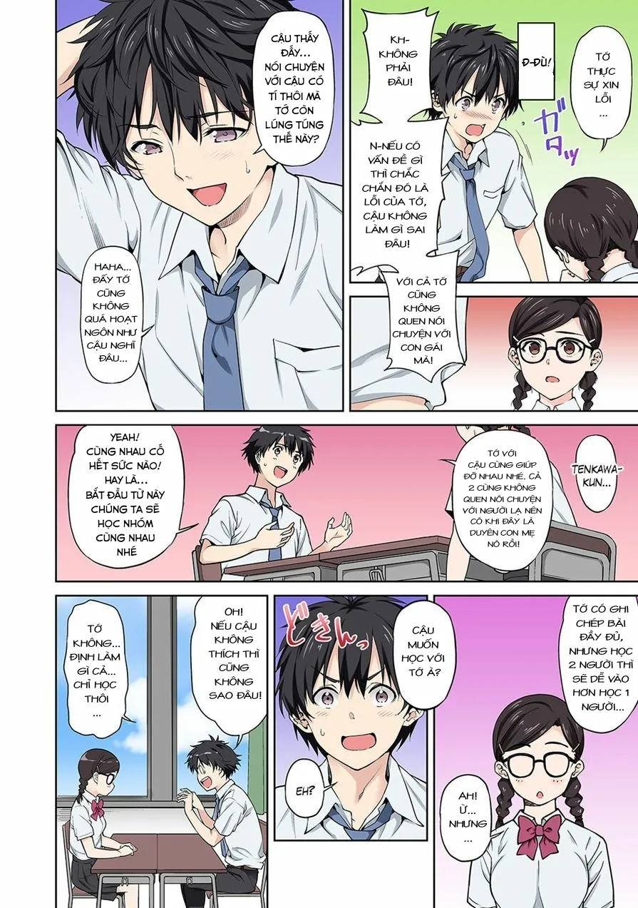 HentaiVN.net - Ảnh 13 - Cậu Muốn Làm Chuyện Ấy Với Tớ Không? [Sex no Yoshuu Shimasen ka?; ~Seikou no Jitsugi Shiken ga Douny; Sareta Shakai~; セックスの予習しませんか? ; 性交の実技試験が導入された社会～] - Chap 1
