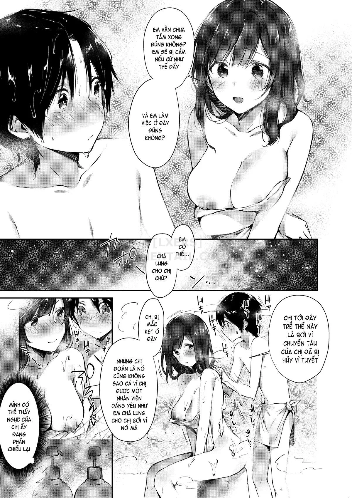 HentaiVN.net - Ảnh 5 - Natural Boobies Hot-Springs [Gensen Oppai Kakenagashi] - Chap 1