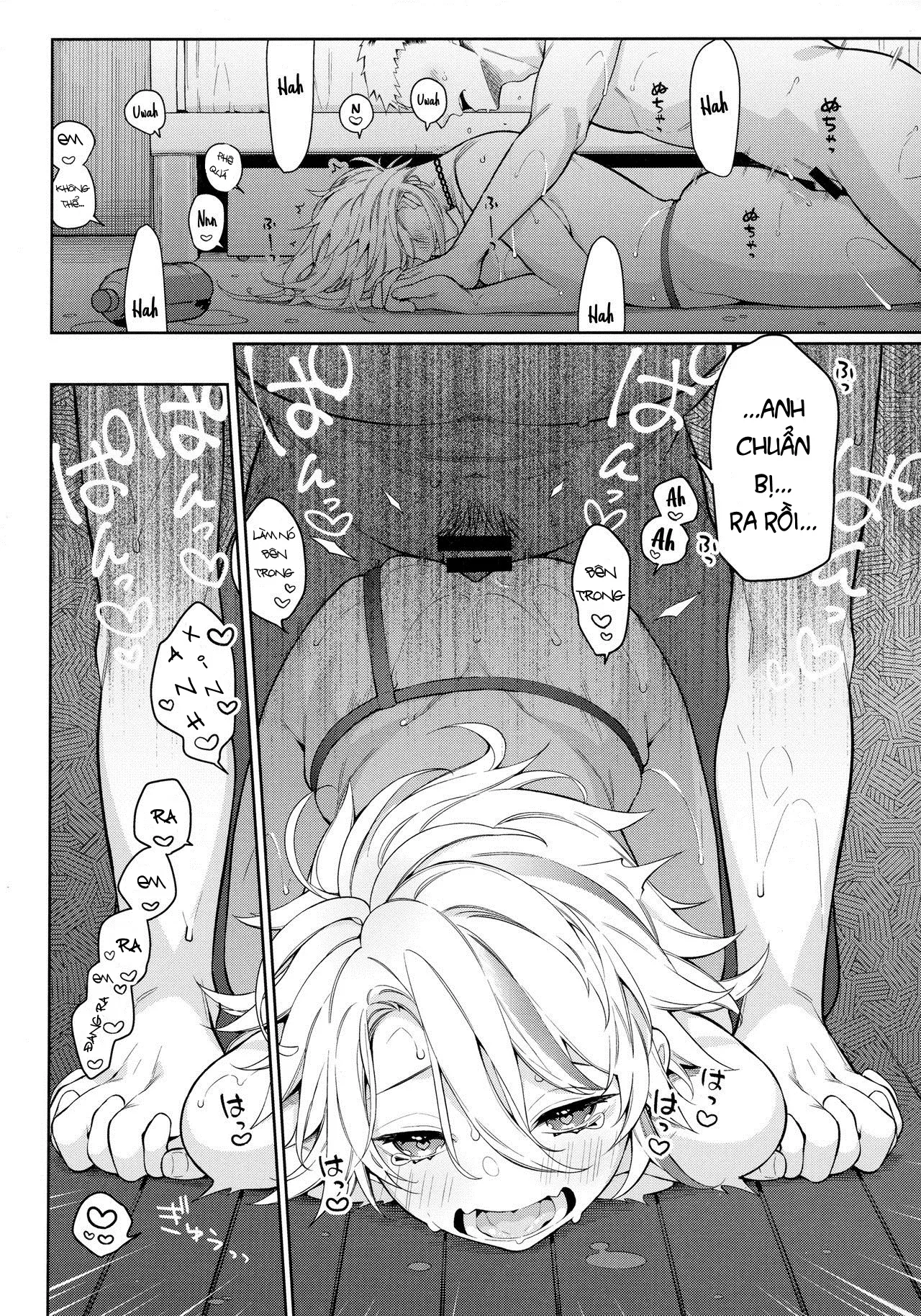 HentaiVN.net - Ảnh 21 - Chikyuu ga Achuachu dakara Kanojo ga Chintama o Fuufuu Shite Kureru Hon [It's So Hot That My Girlfriend Has To Blow Me Down There] - Chap 1