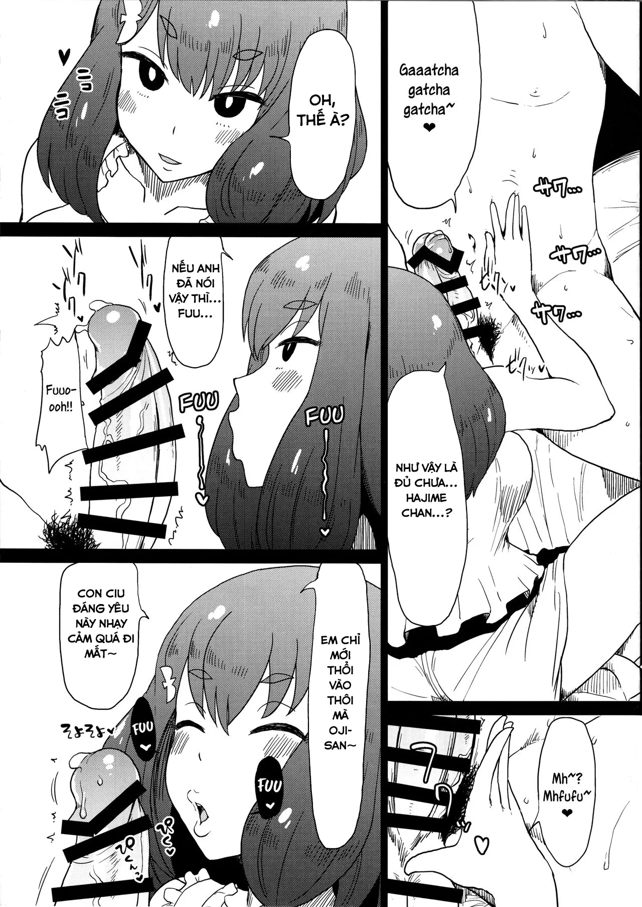 HentaiVN.net - Ảnh 6 - Thiên Thần Dú Bự Bán Dâm! [Honban nashi! Feather Touch Hajime-chan] - Chap 1